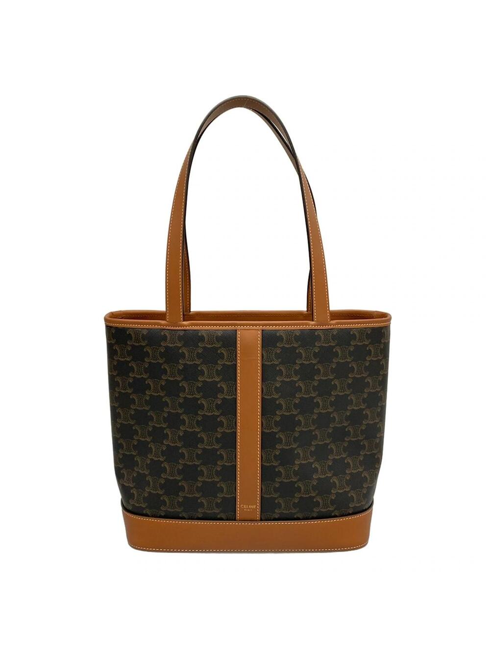 Celine Small Cava Tan Triomphe Canvas #363415C16B